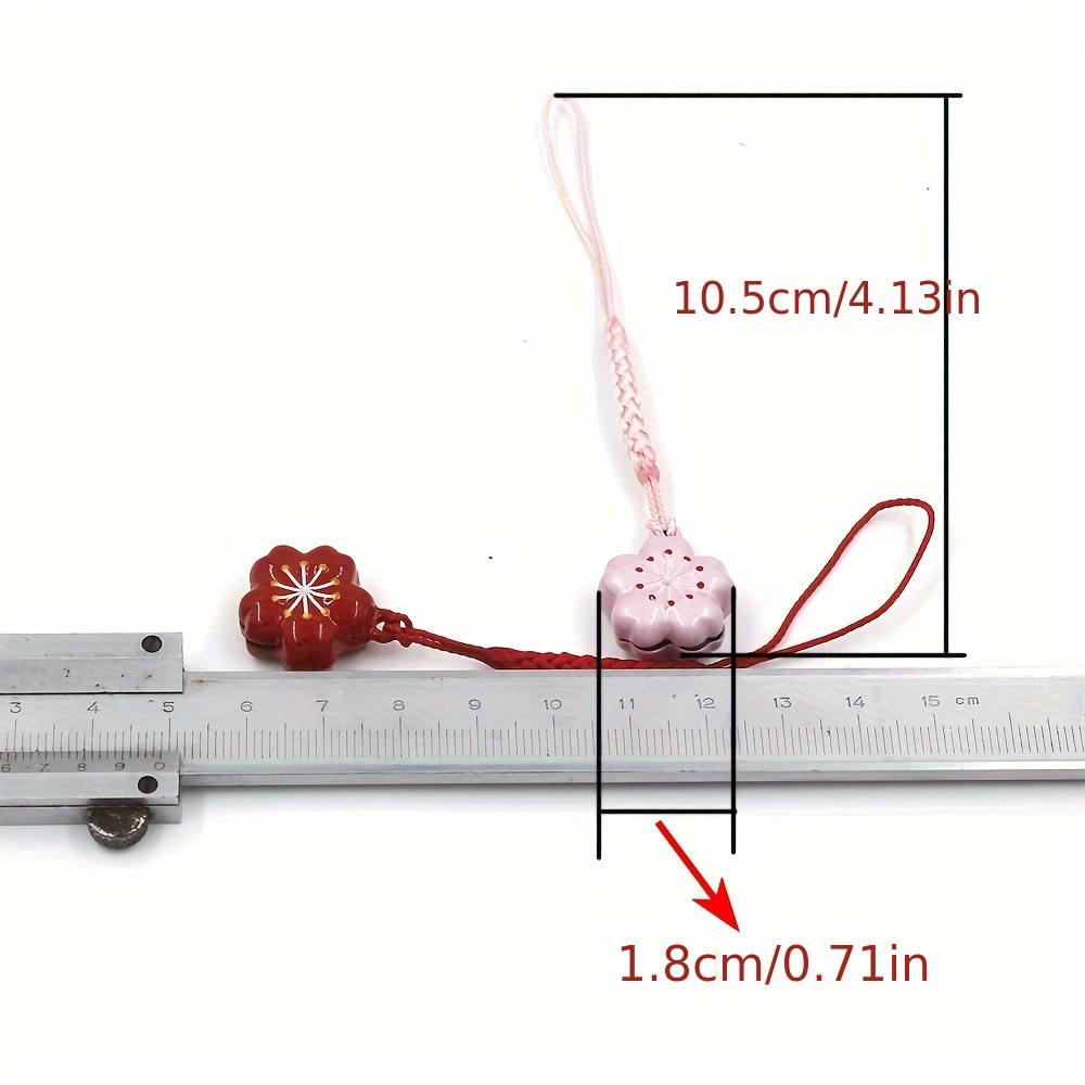 Romantic Sakura Blossom Copper Bell Charm Pendant